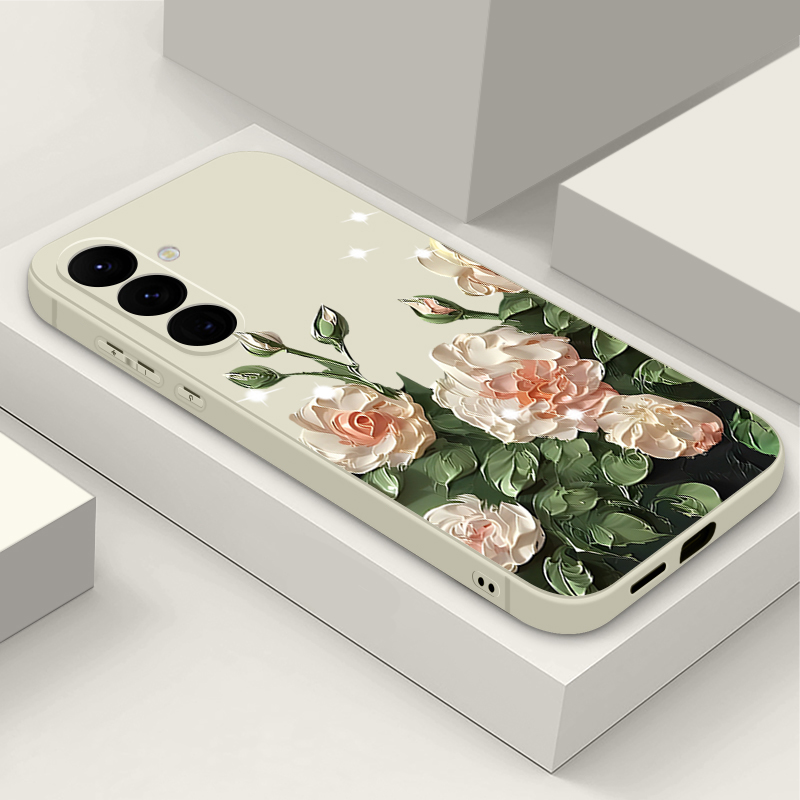 Vivo Y28 - 유화 꽃무늬 폰 케이스 (vivo Y400