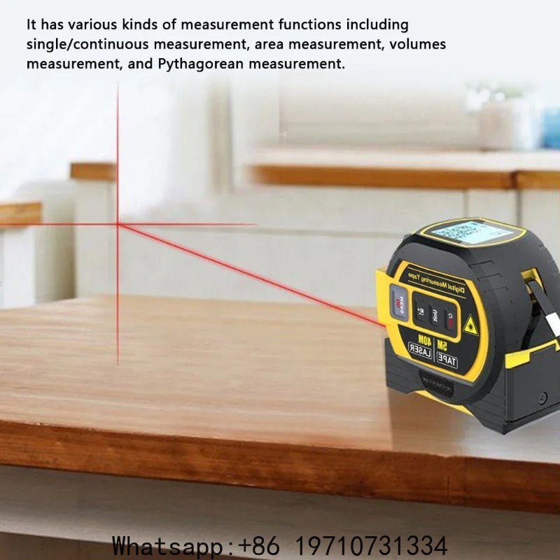 Laser Distance Measure - 디지털 레이저 거리 측정기 3in1 40M/60M