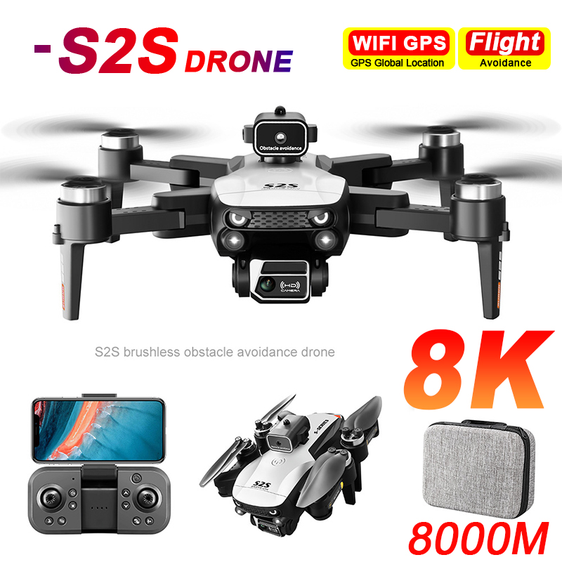 새로운 S2S 드론 8K 전문 HD 듀얼 카메라 브러시 - New Gadgets Electronic 리뷰 및 가격