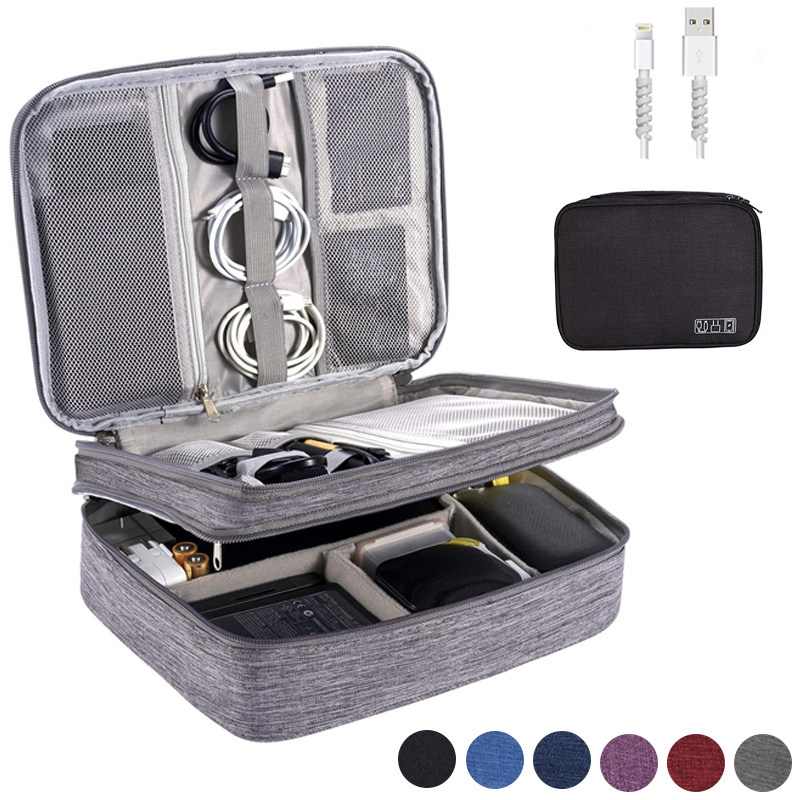 휴대용 디지털 저장 가방 USB 가제트 방수 케이블 주 - Electronics Gadgets And Accessories 리뷰 및 가격