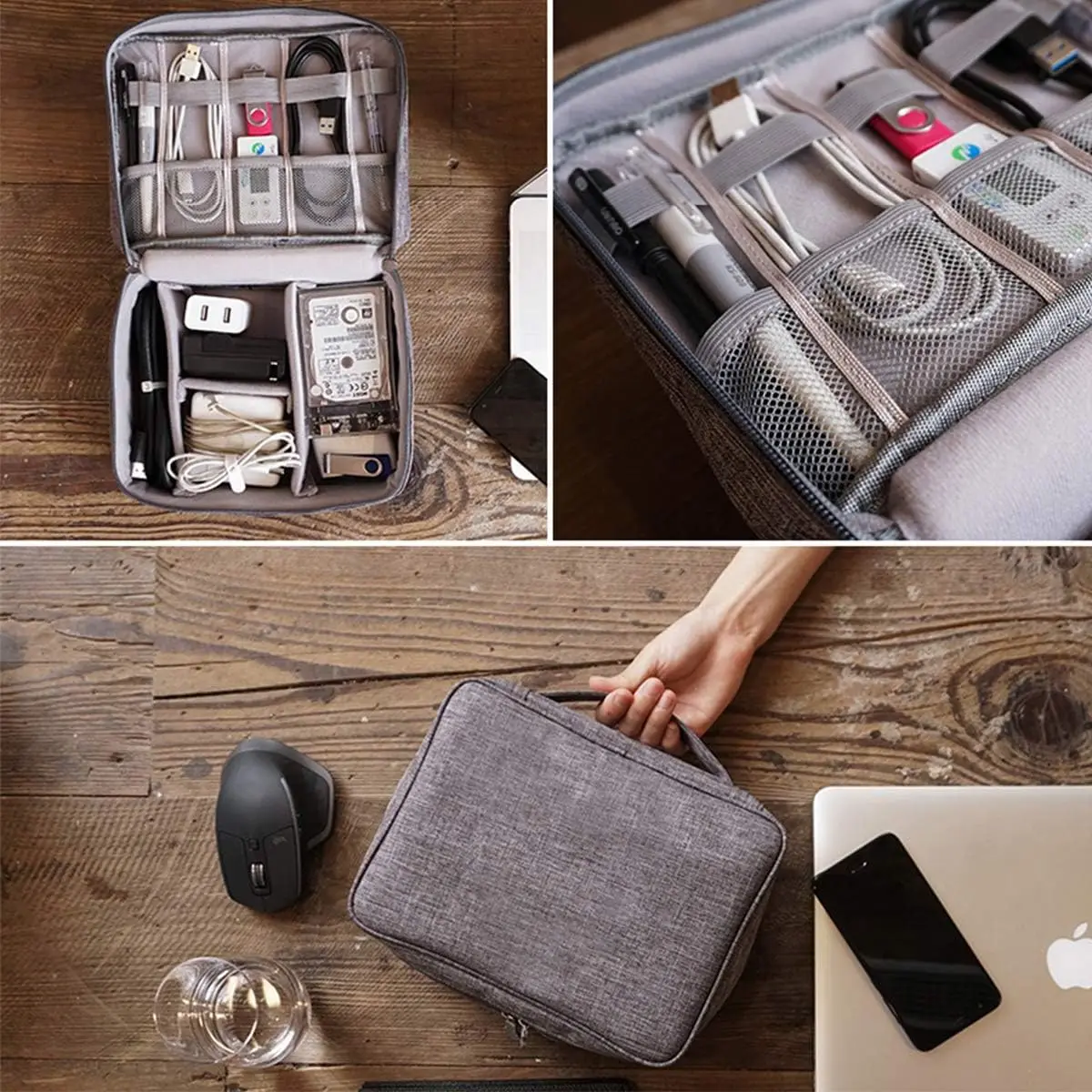 다기능 휴대용 디지털 가방 데이터 케이블 하드 드라이브 - Electronics Gadgets And Accessories 리뷰 및 가격
