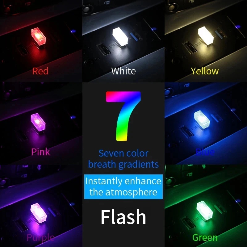 1/4pc 미니 USB LED 자동차 조명 자동차 인테 - Electronics Gadgets And Accessories 리뷰 및 가격