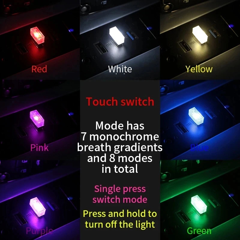 1/4pc 미니 USB LED 자동차 조명 자동차 인테 - Electronics Gadgets And Accessories 리뷰 및 가격
