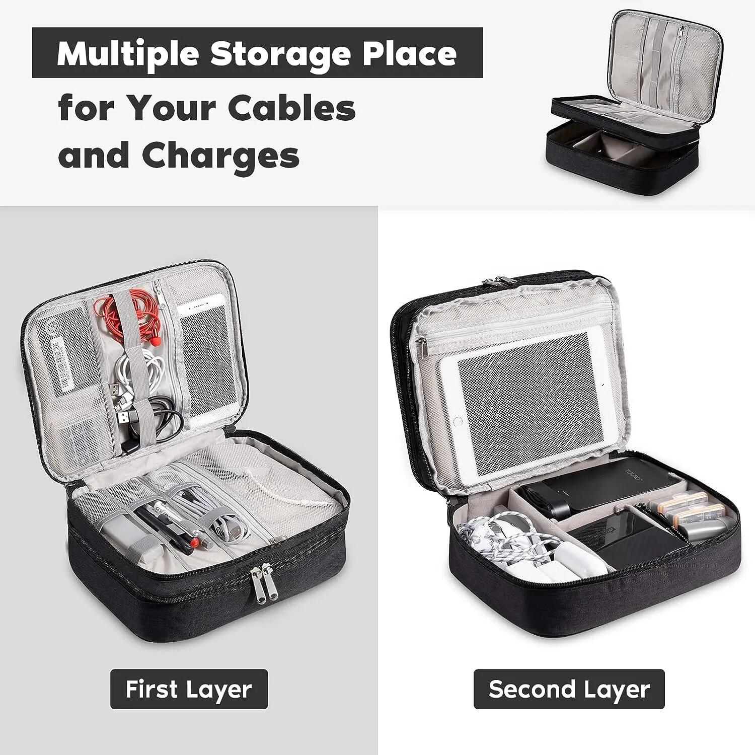휴대용 디지털 저장 가방 USB 가제트 방수 케이블 주 - Electronics Gadgets And Accessories 리뷰 및 가격