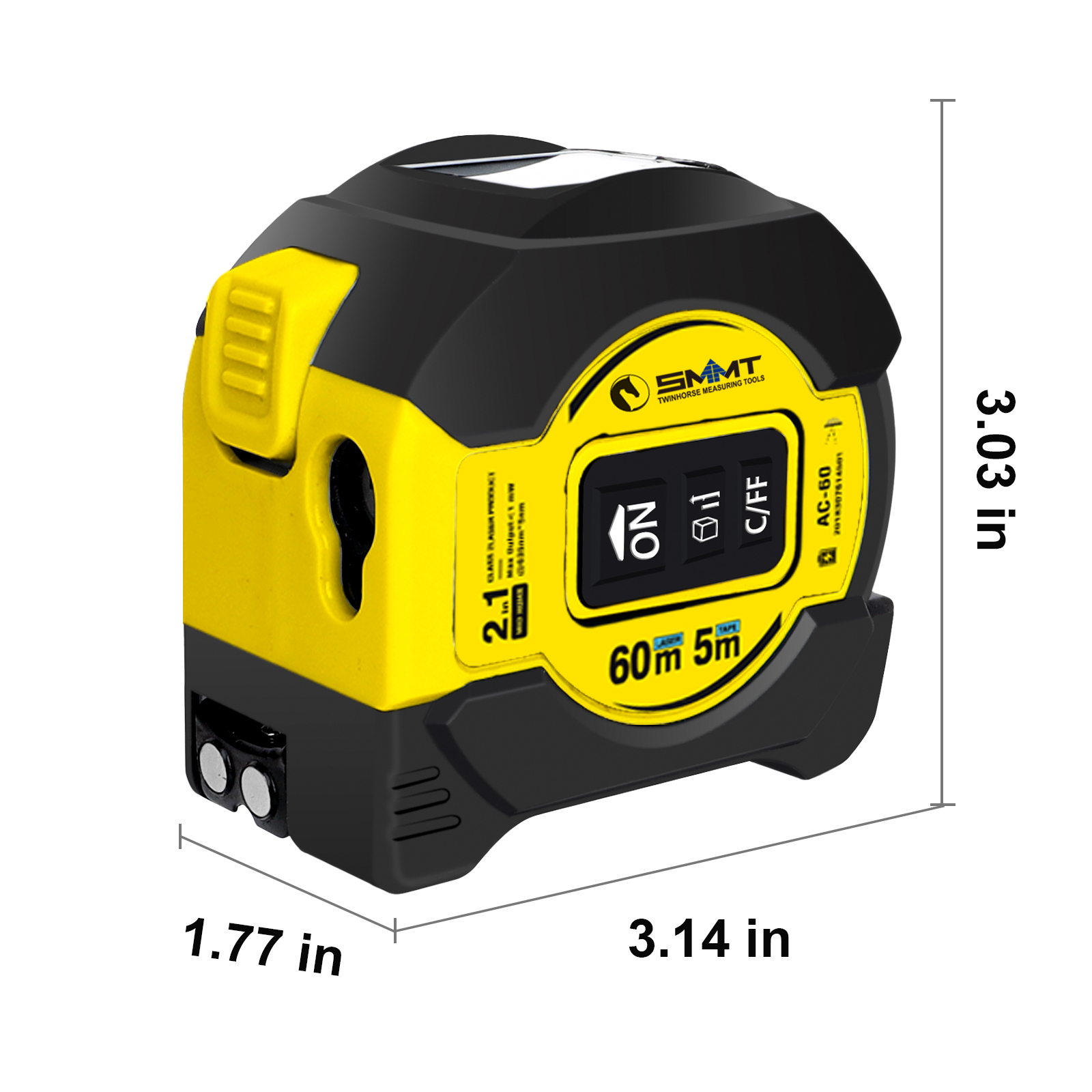 2-in-1 레이저 줄자 5m 60m 고정밀 디지털 거 - Laser Distance Measure 리뷰 및 가격
