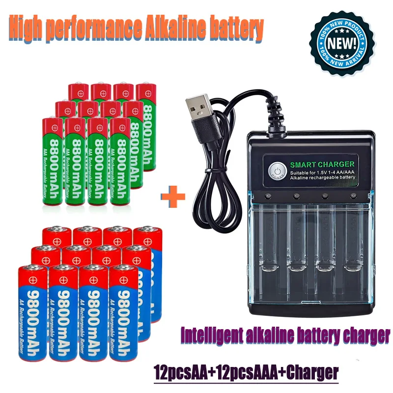 새로운 모델 최신 스마트 충전기 AA AAA 충전식 배 - New Gadgets Electronic 리뷰 및 가격