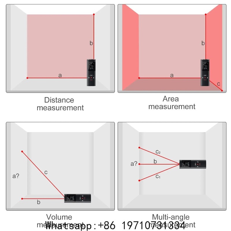 40M/60M 미니 스마트 레이저 거리 측정기 적외선  - Laser Distance Measure 리뷰 및 가격